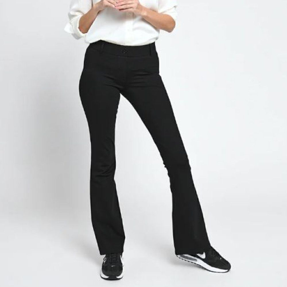 BETABRAND Dress Yoga Bootcut Pants Black Size Small Petite